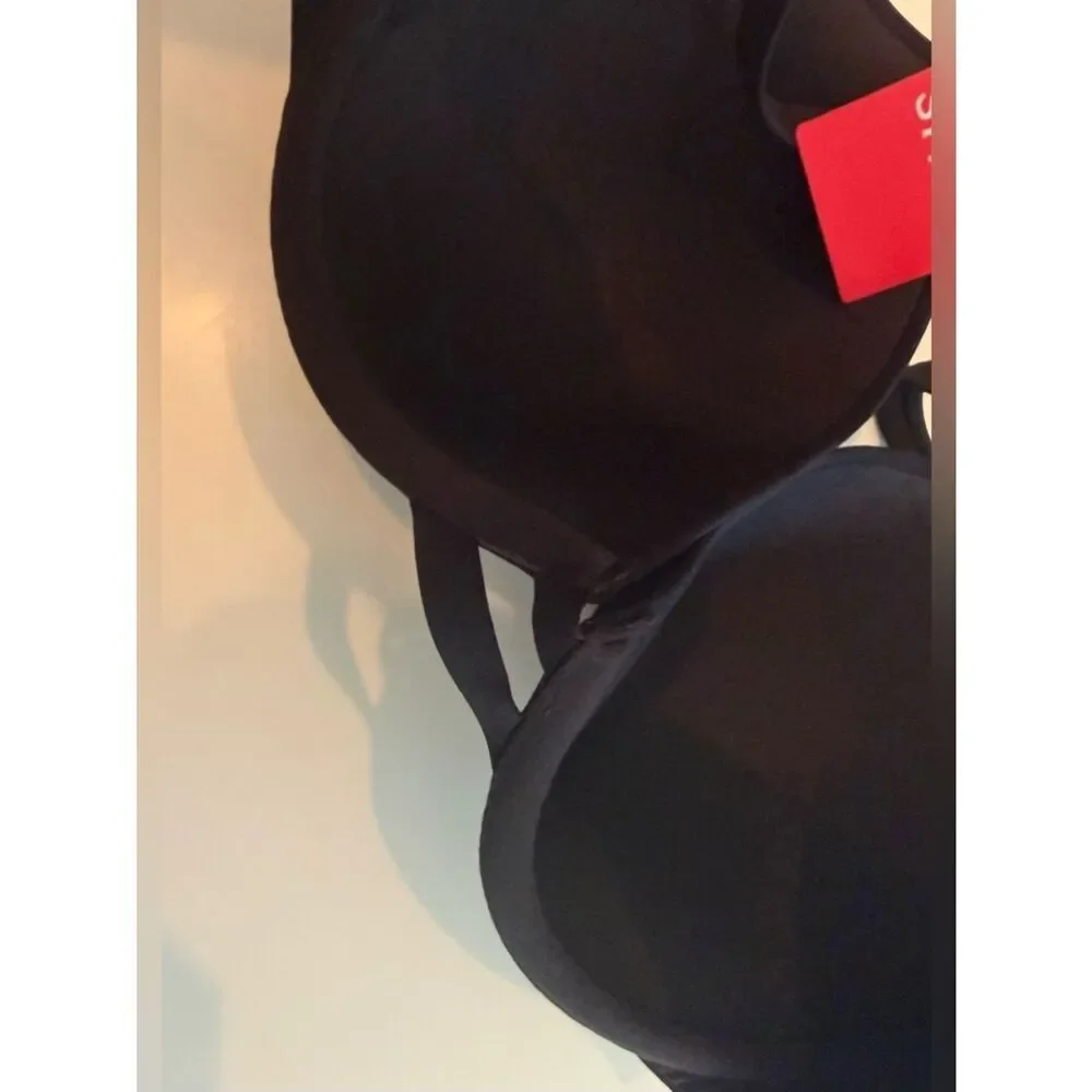 SPANX Womens' Swim Convertible Bra Bikini Top, Black, NWT